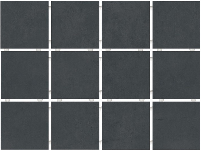 Амальфи черный, полотно 30х40 из 12 частей 9,9х9,9