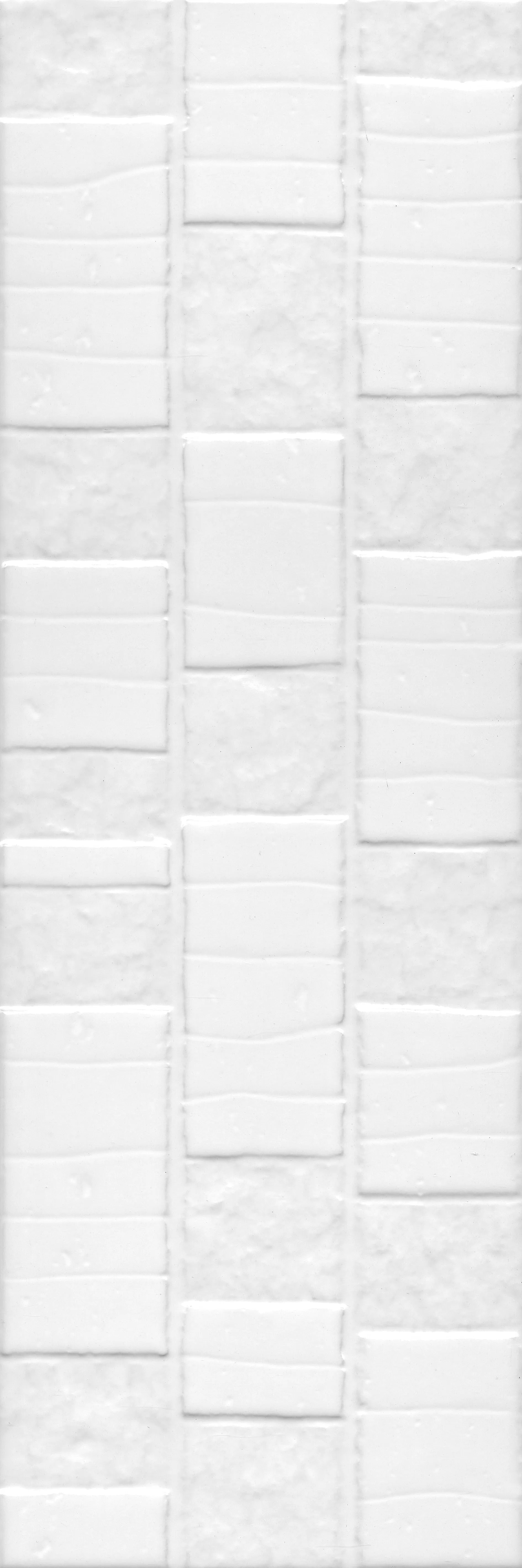60170 Настенная плитка Бьянка белый глянцевый антик 60x20 Kerama Marazzi