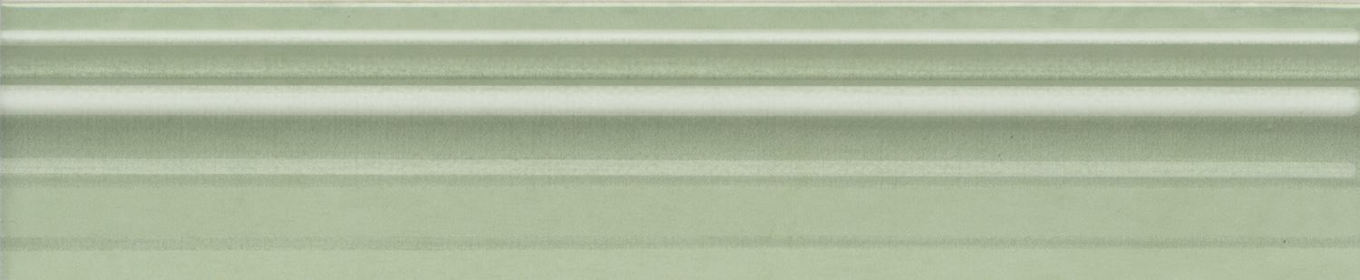 BLE018 Бордюр Багет Левада зеленый светлый глянцевый 25x5,5 Kerama Marazzi