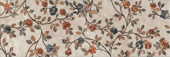 Декор Гран-Виа цветы обрезной 89,5x30