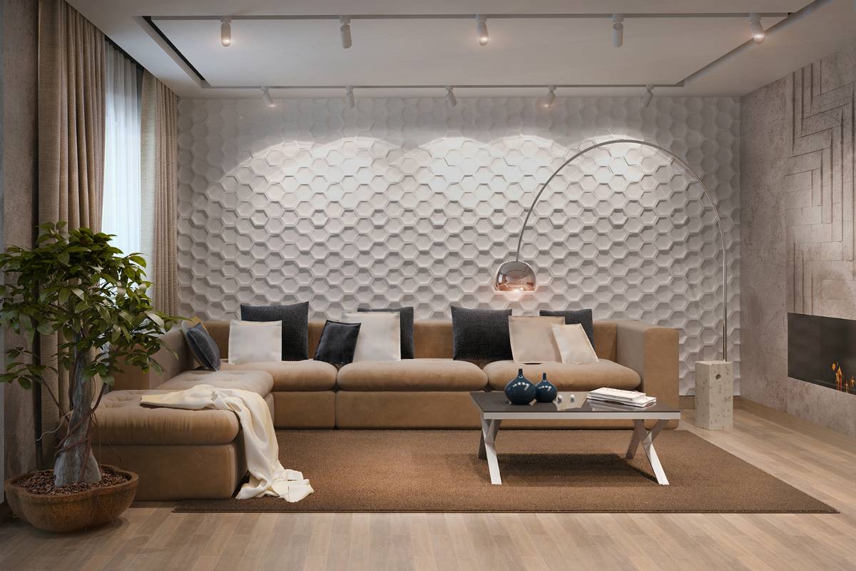Стены в гостиной (30 фото идей): все о дизайне и оформлении - ArtProducts