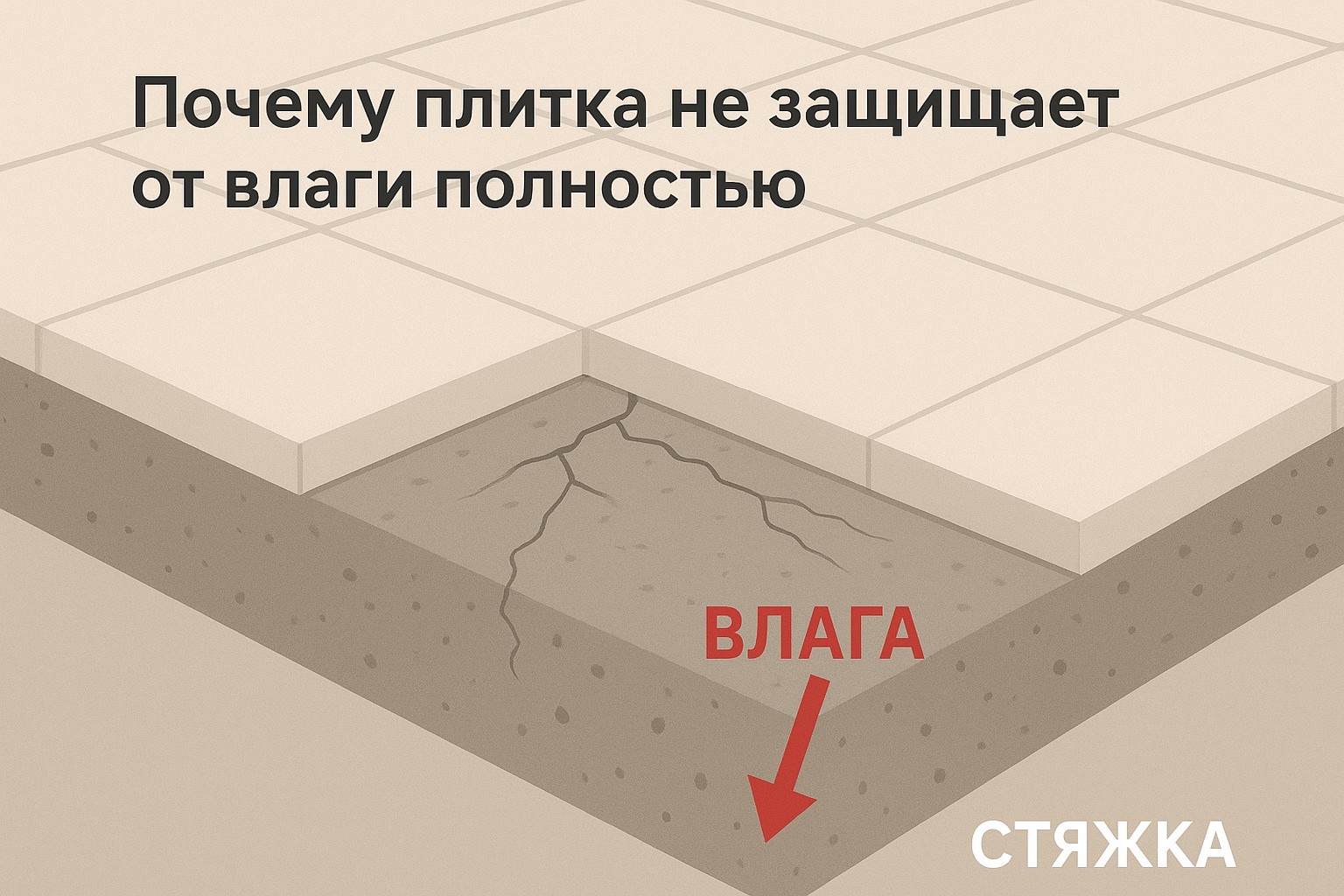 Почему плитка не защищает от влаги полностью