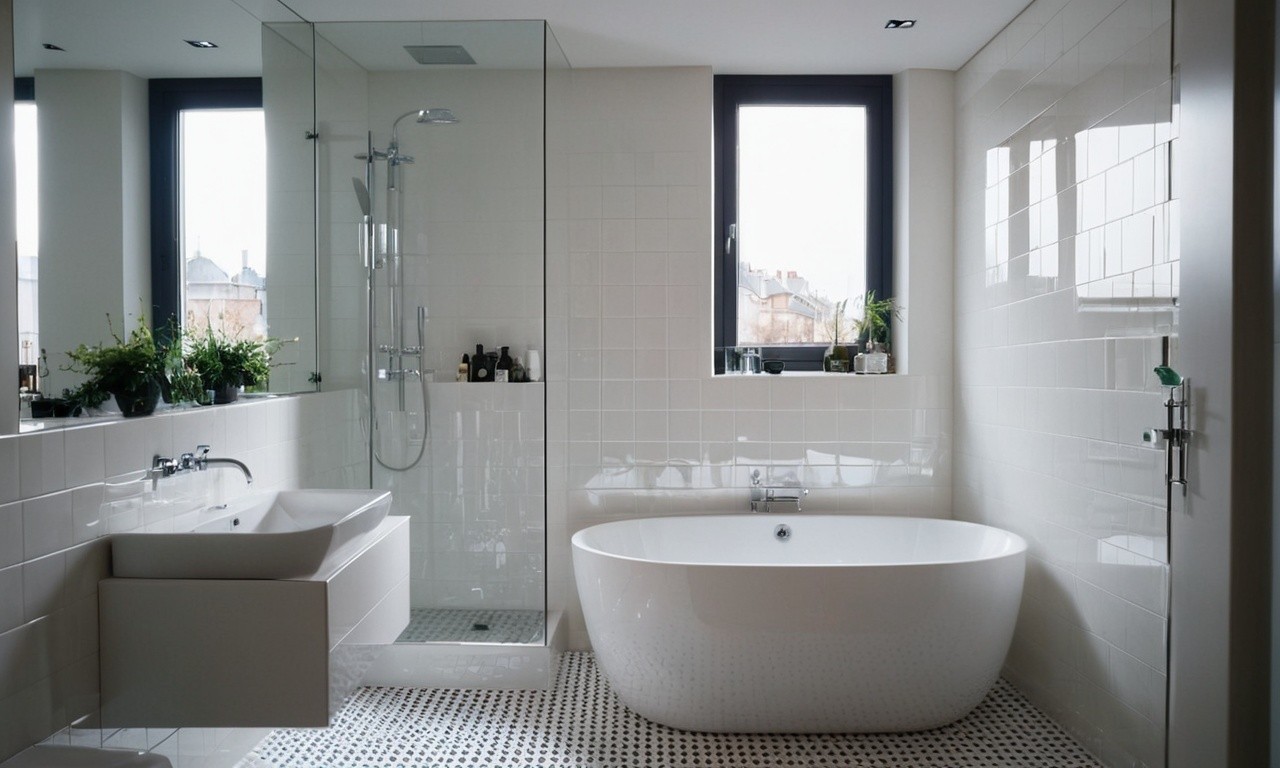 Преимущества натяжных потолков в ванной