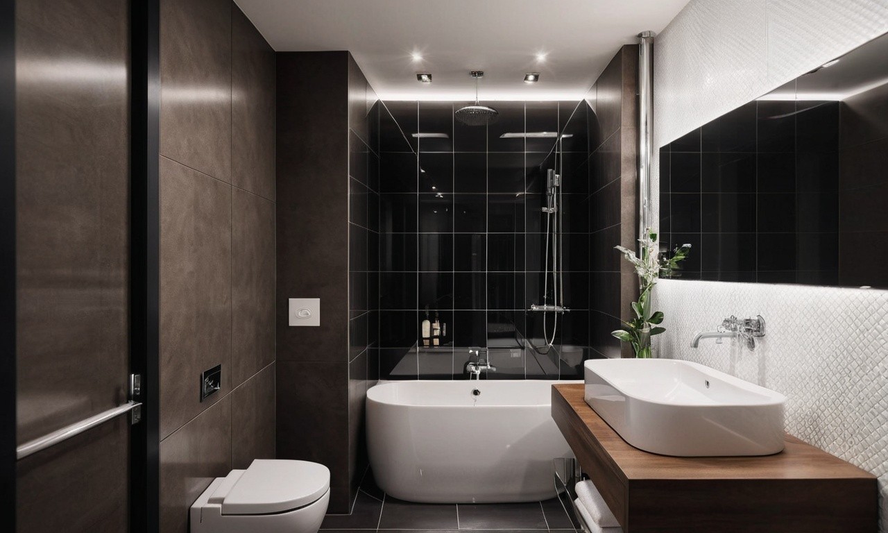 натяжных потолках в ванной