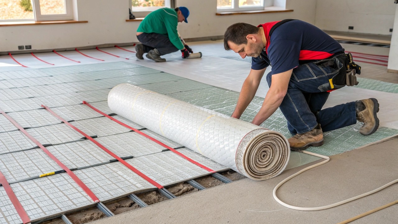 Подготовка и укладка теплоизоляции