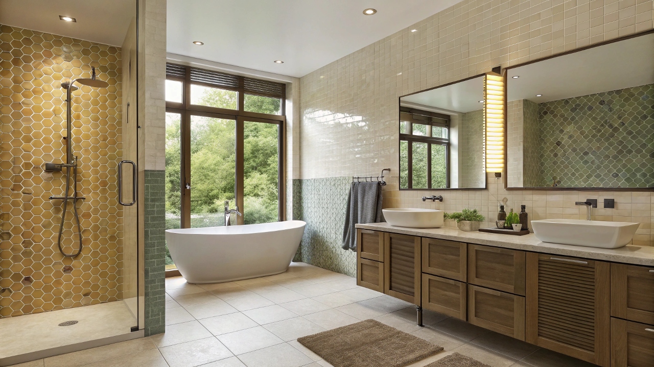 Зонирование с помощью плитки