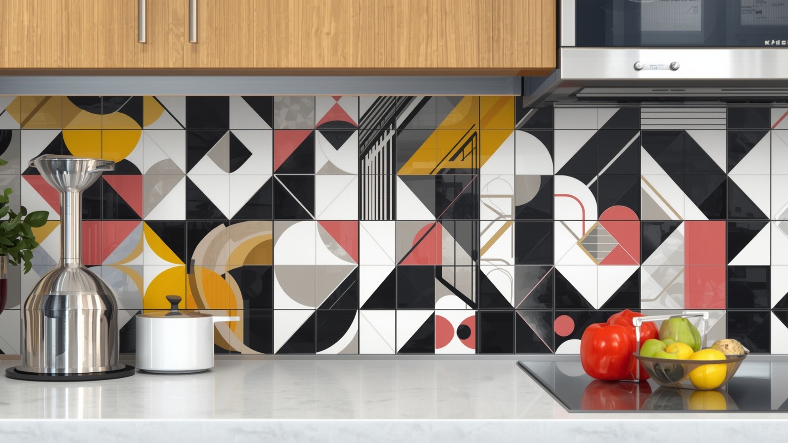 Геометрические узоры на плитке