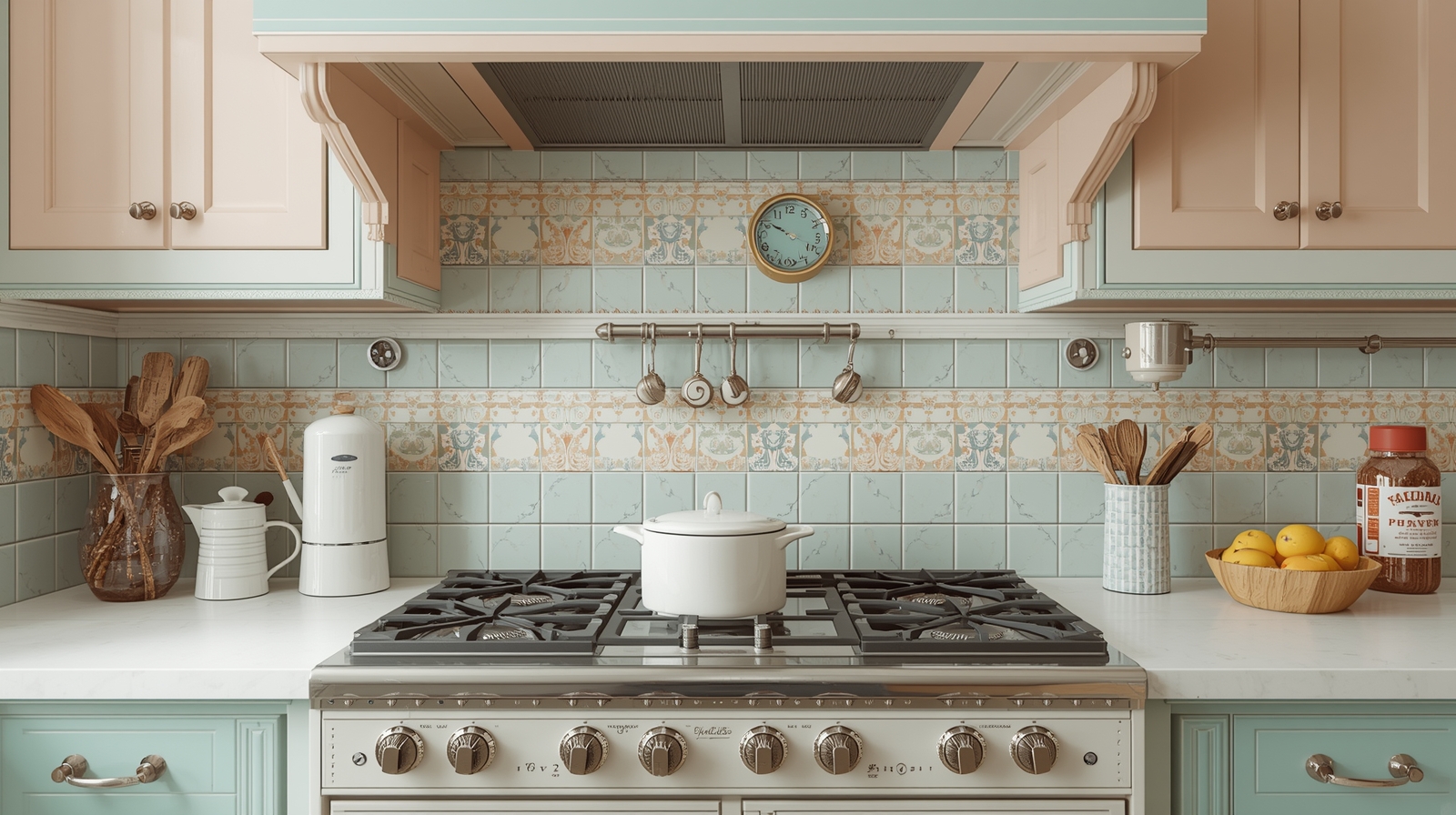 Ретро и винтажные плитки для фартука