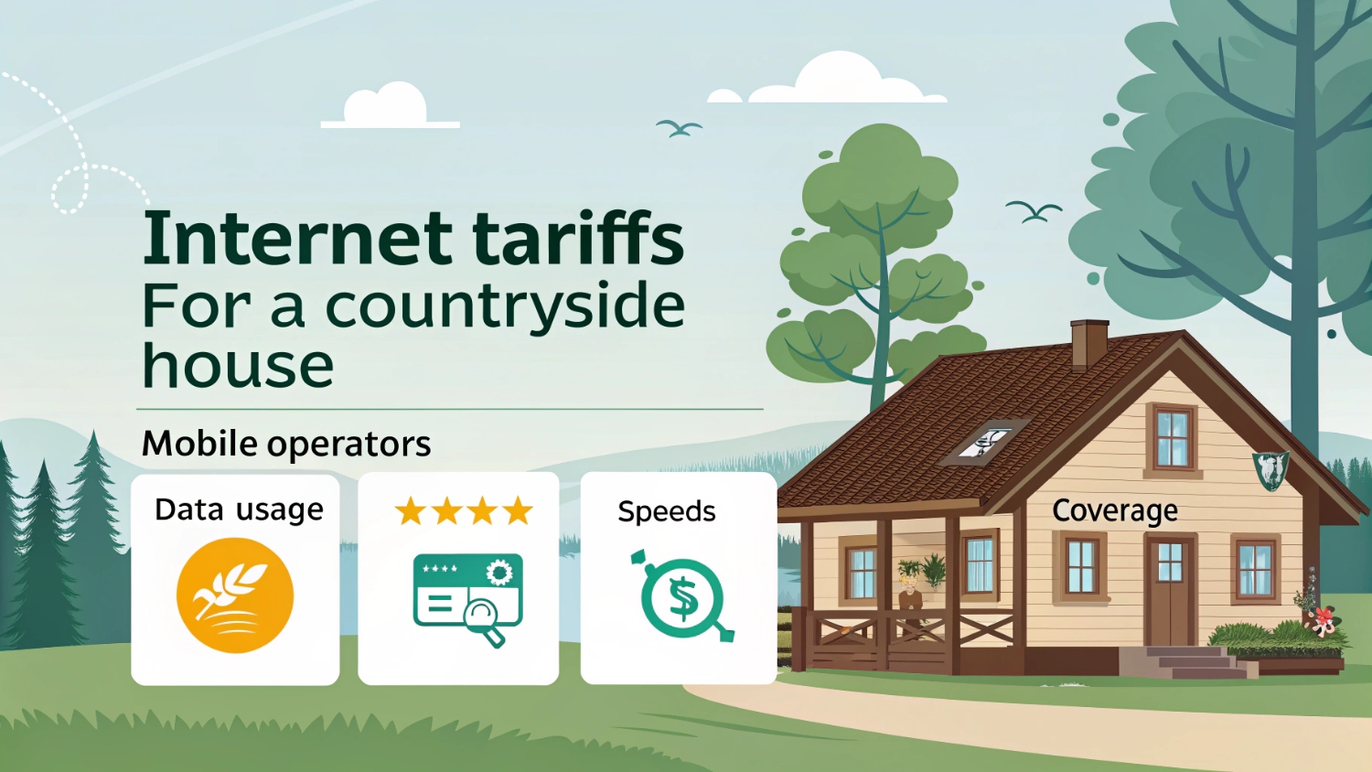 Тарифы интернета для загородного дома от мобильных операторов