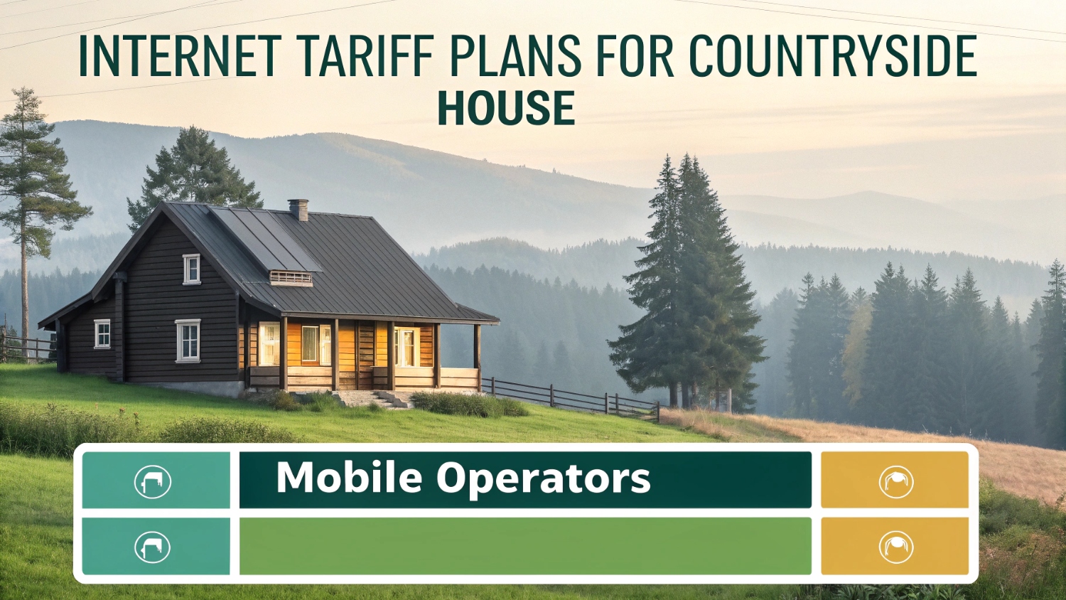 Тарифы интернета для загородного дома от мобильных операторов
