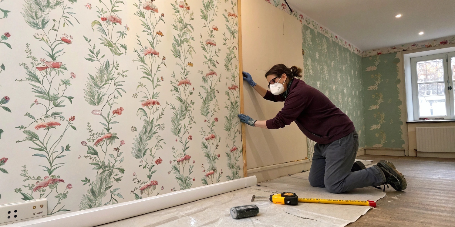 Поклейка обоев шаг за шагом