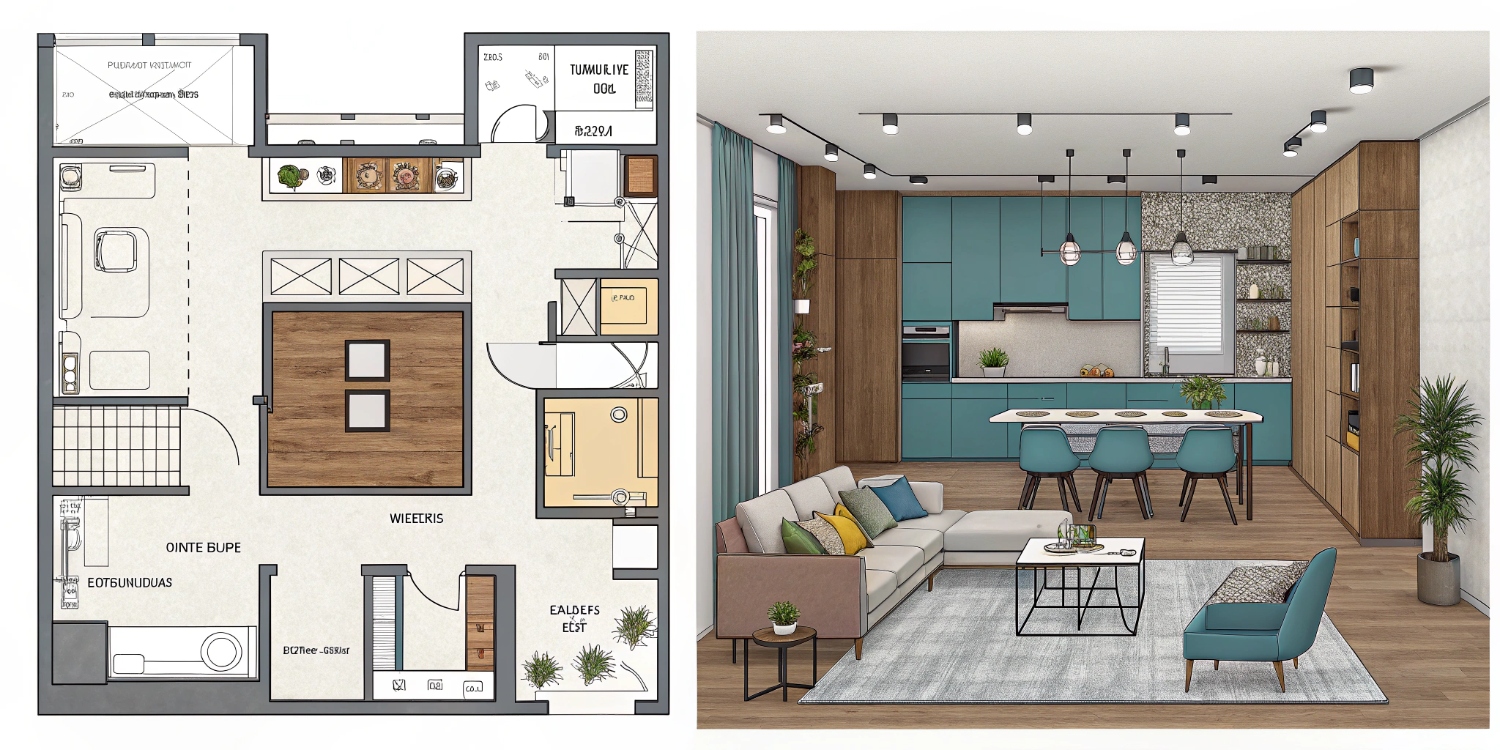 Полный дизайн-проект квартиры и коммерческих помещений под ключ