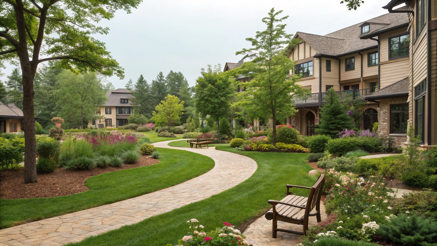 Озеленение и благоустройство придомовой территории