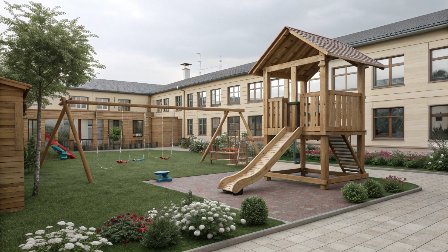 Как правильно спроектировать детскую площадку комплекс для небольшого двора
