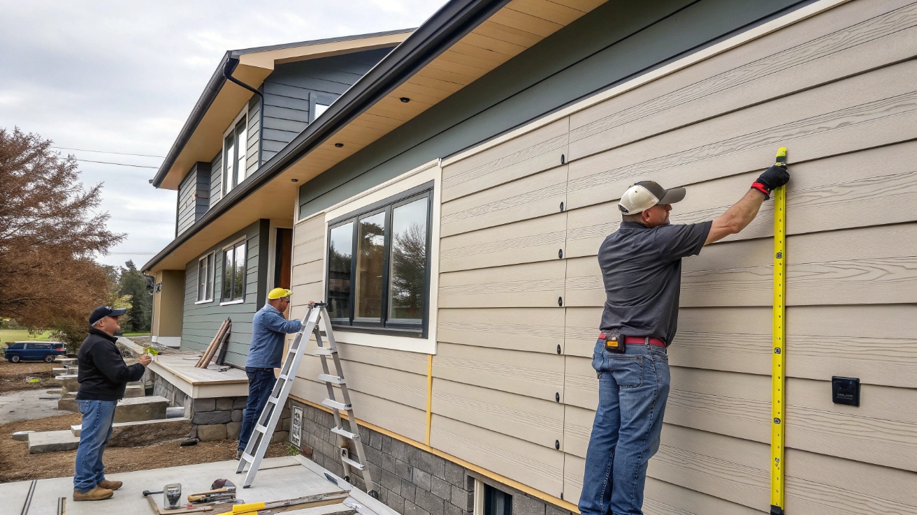 Монтаж фиброцементного сайдинга