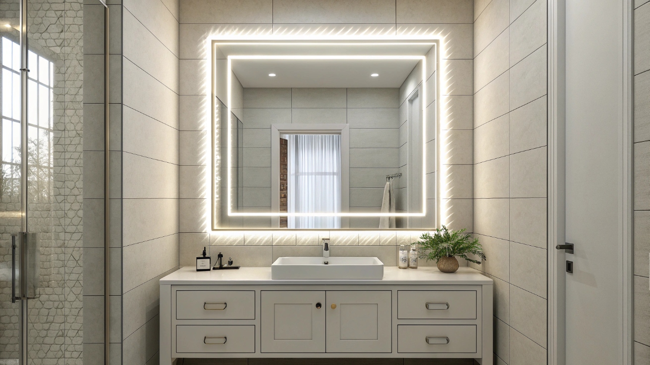 Зеркало в ванной с подсветкой: идеальный элемент для вашего интерьера