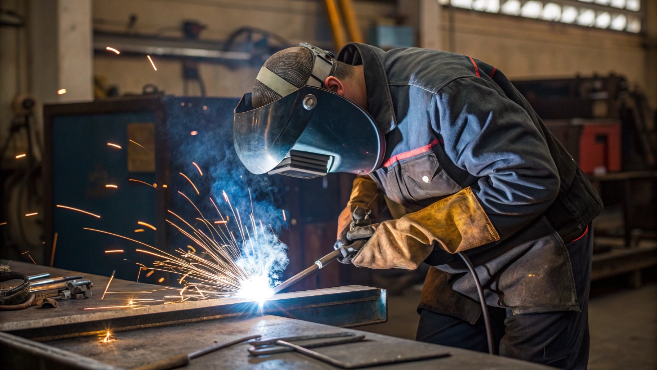 Сварка полуавтоматом рядом с отделкой: как защитить плитку и ламинат от искр, окалины и прожогов