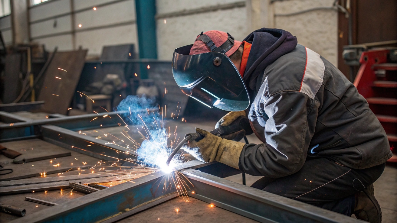 Сварка полуавтоматом рядом с отделкой: как защитить плитку и ламинат от искр, окалины и прожогов