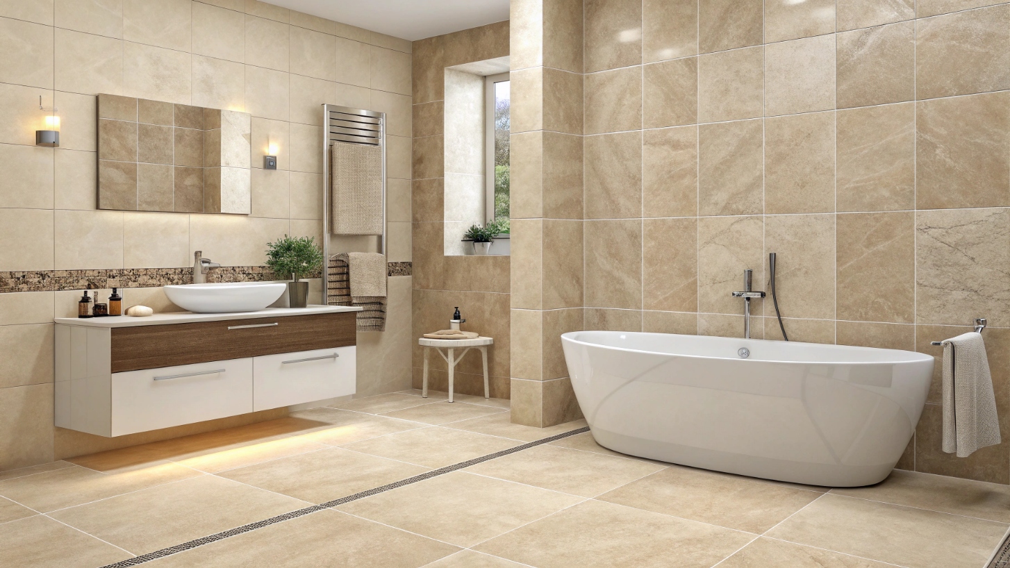 Бежевая плитка в 2026 году: универсальное решение и актуальный тренд