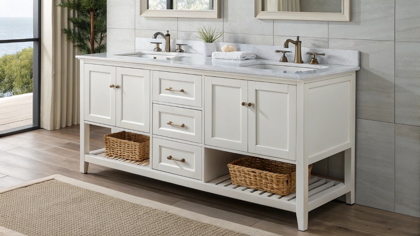 Напольная или подвесная тумба для ванной: что практичнее в повседневной жизни