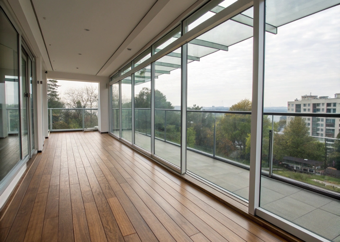 Остекление и отделка балконов ламинатом под ключ