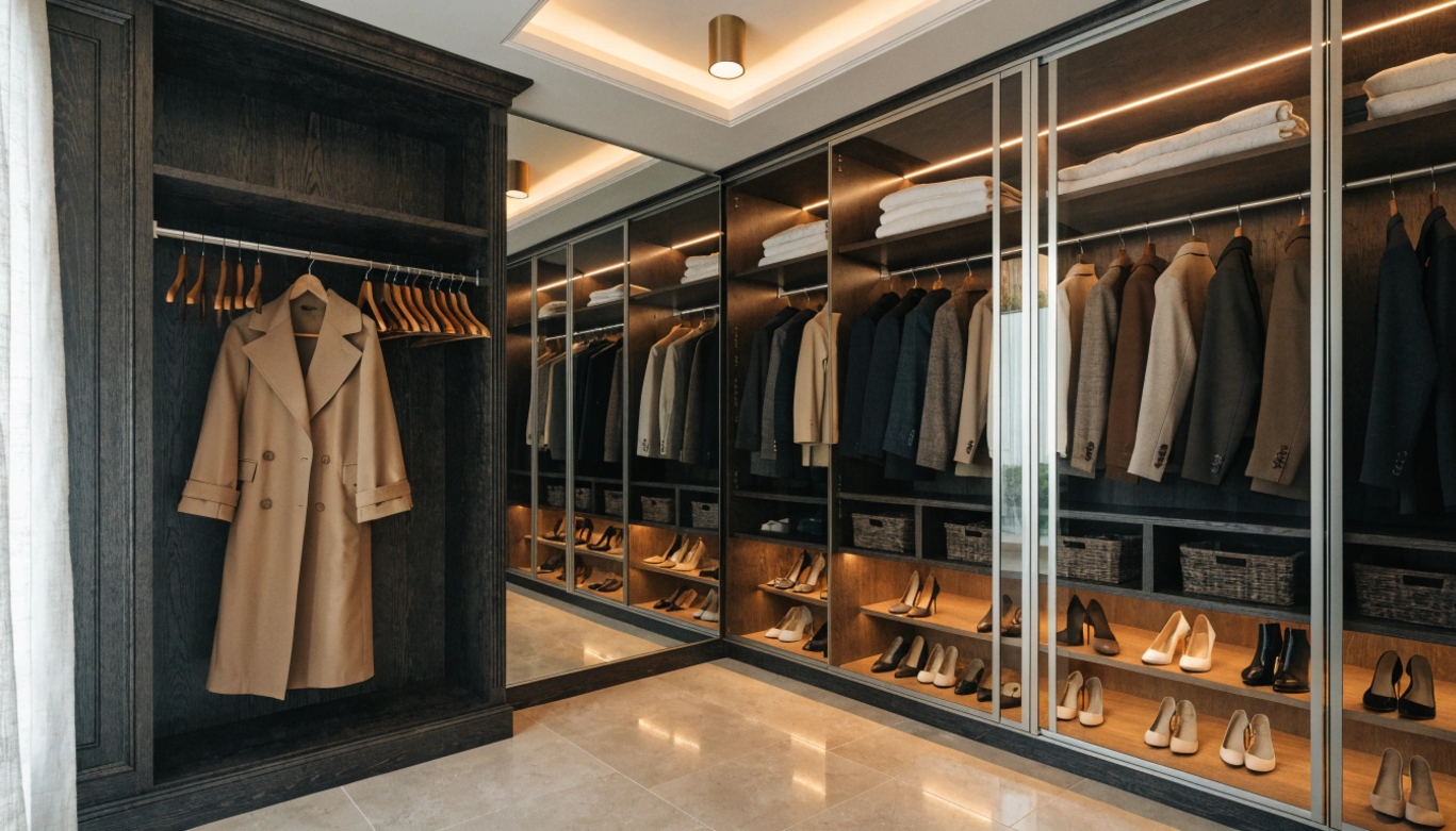 Идеи для хранения мокрых курток и обуви: планирование идеального шкафа-купе