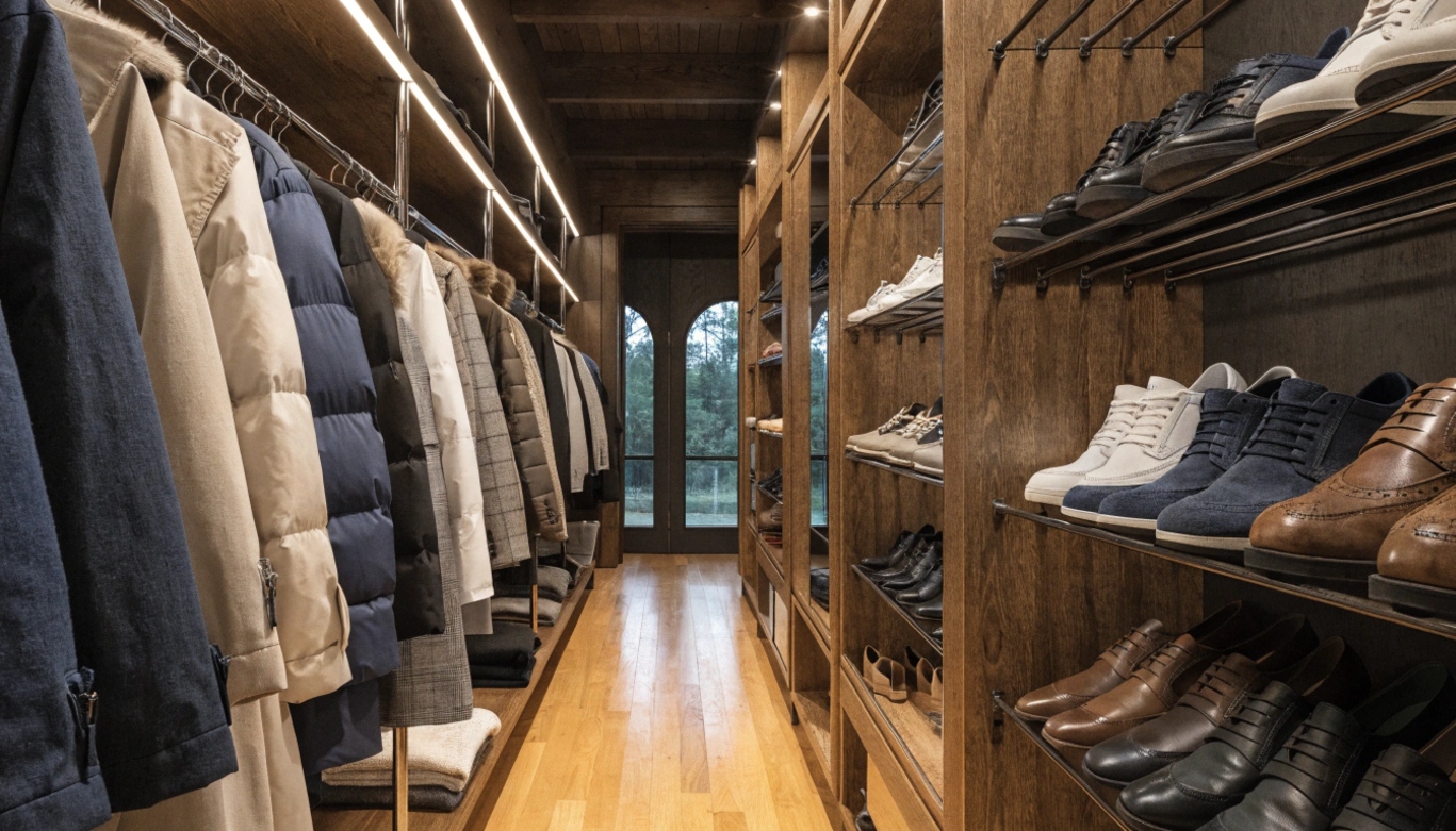 Идеи для хранения мокрых курток и обуви: планирование идеального шкафа-купе