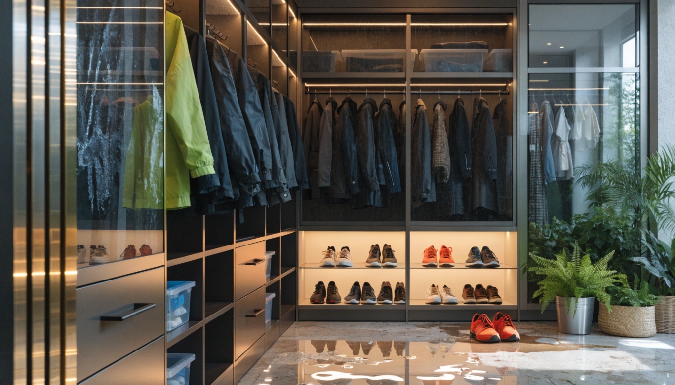 Идеи для хранения мокрых курток и обуви: планирование идеального шкафа-купе