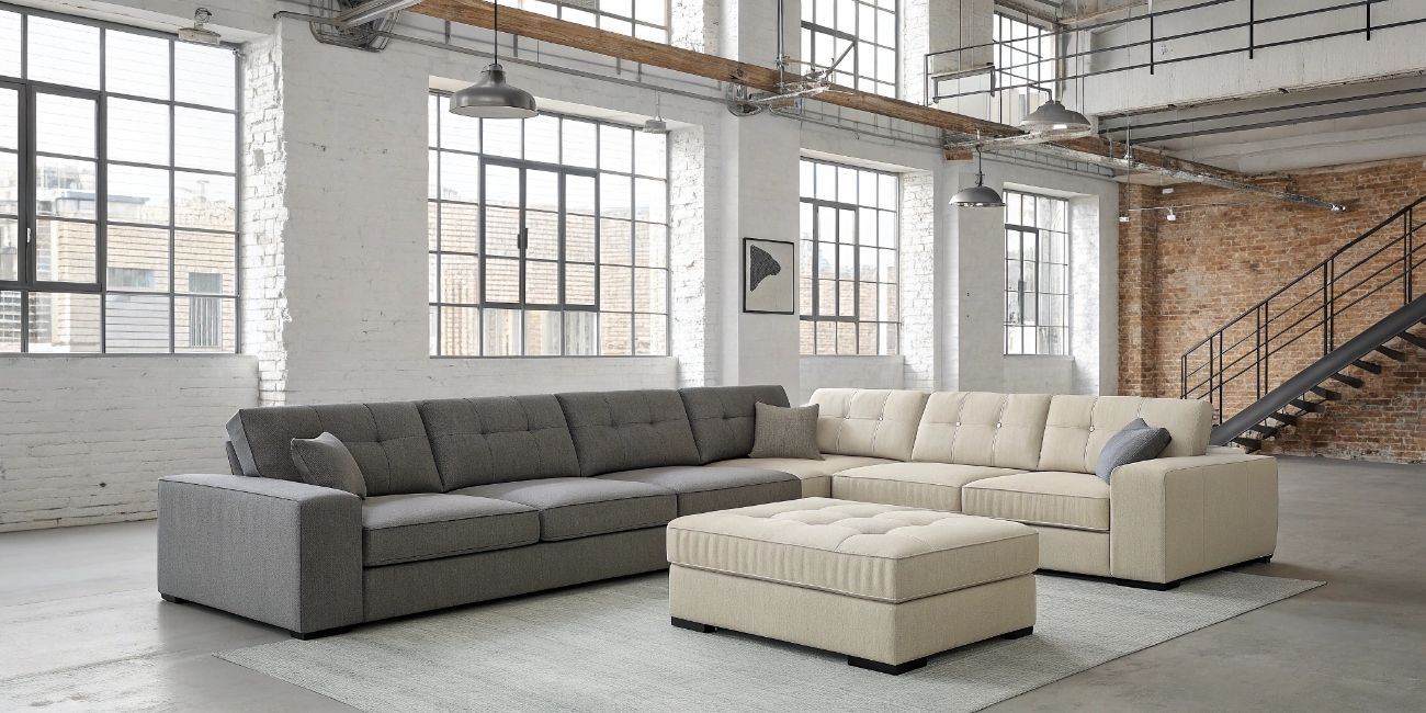 Дизайнерские угловые диваны для лофт интерьера: стиль и функциональность