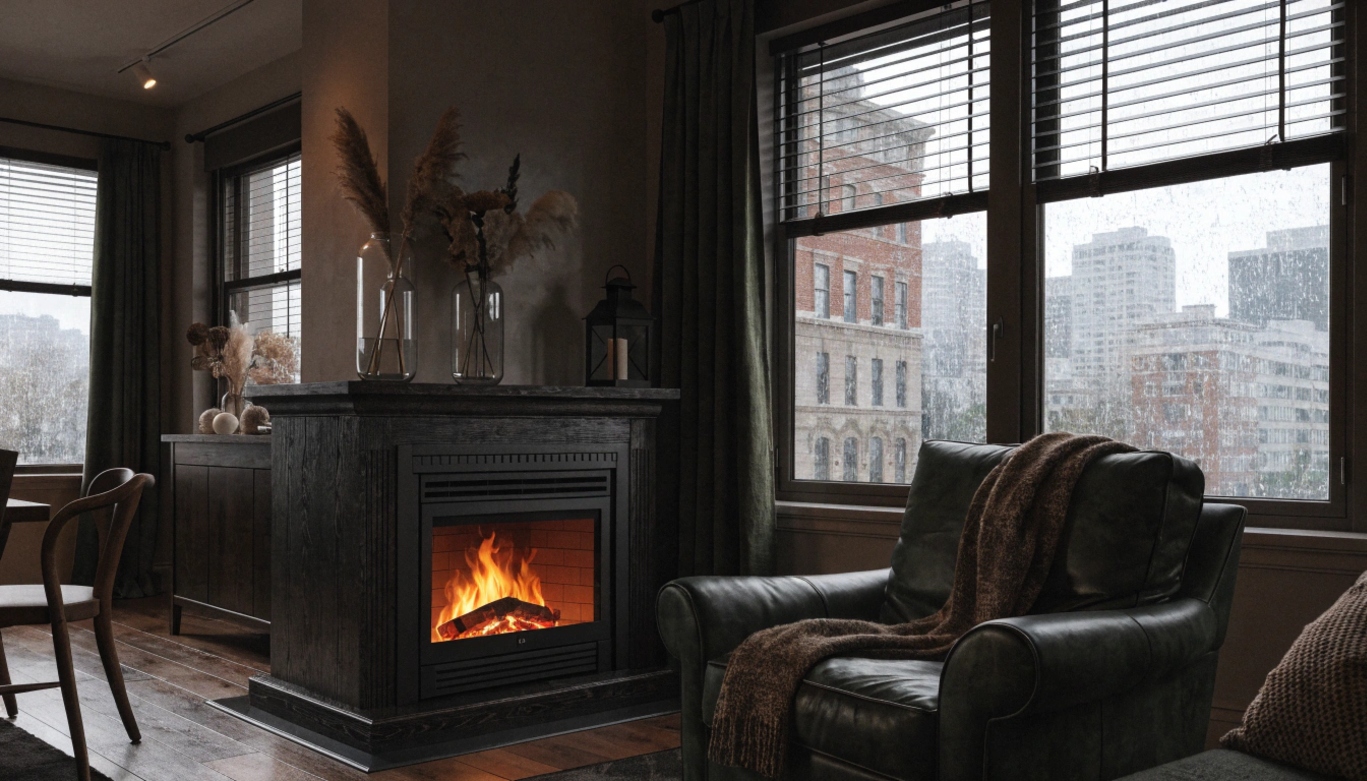Электрический очаг в городской квартире: как создать уютный интерьер без дымохода и сложного монтажа