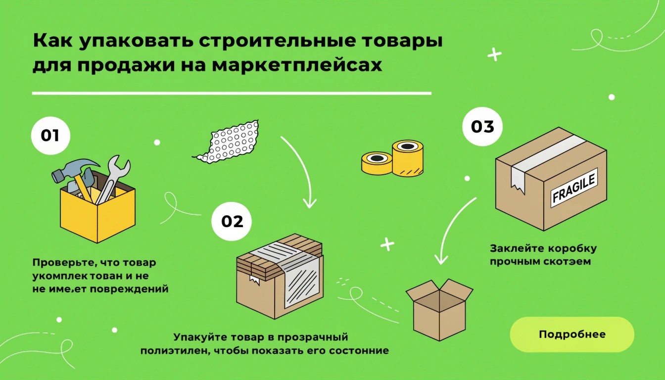 Как упаковывать строительные товары для продажи на маркетплейсах