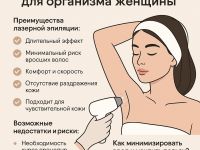 Польза и вред лазерной эпиляции для организма женщины