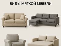 Виды мягкой мебели: от классики до современных решений