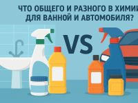 Что общего в химии для ванной и для автомобиля? И в чем различия?