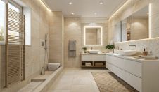 плитки в ванной и туалете