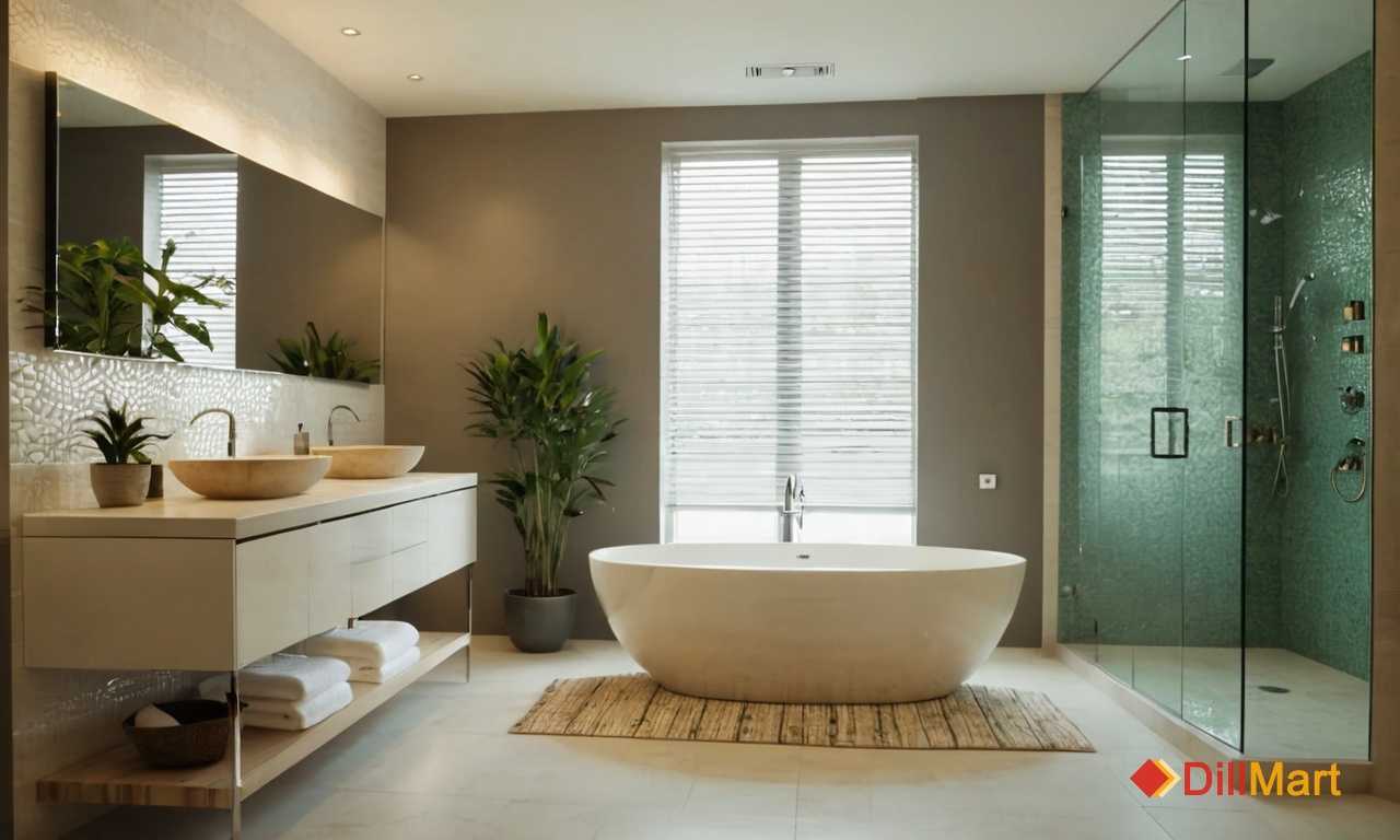 Как использовать плитку с эффектом мозаики для отделки стен в ванной