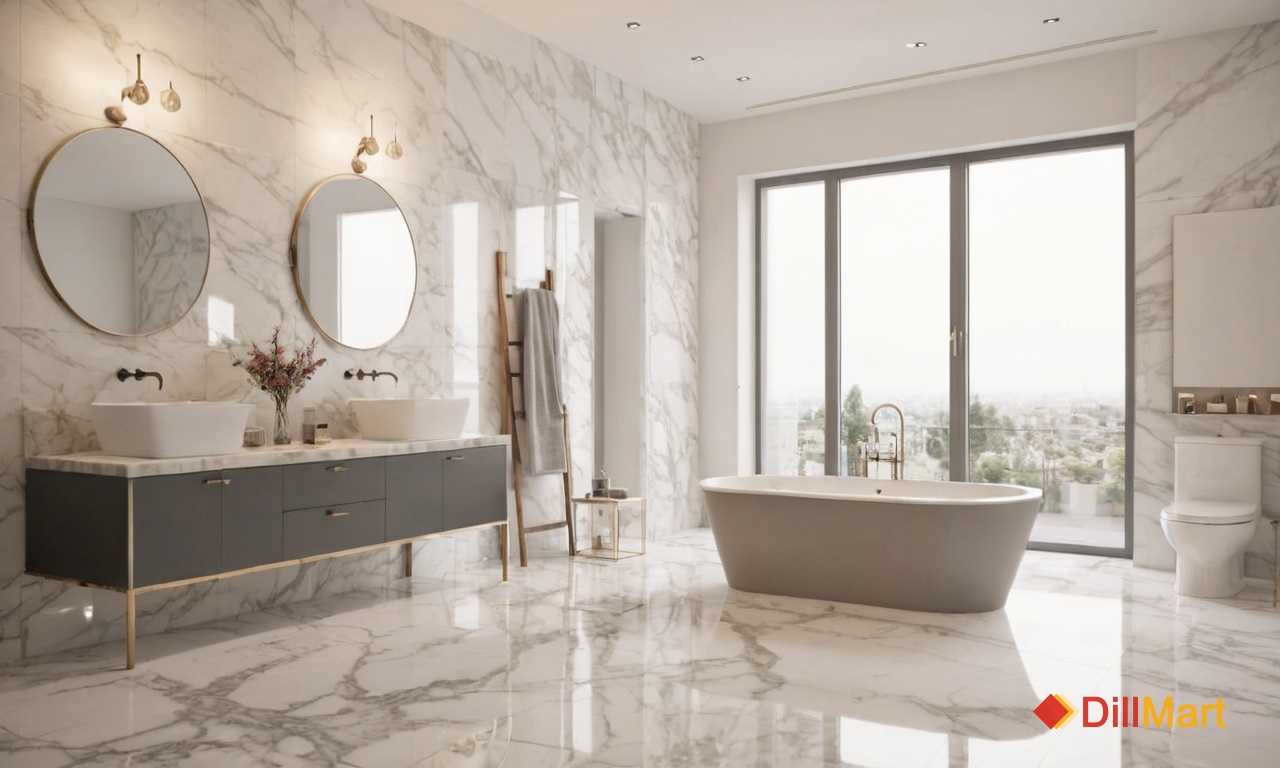 Белый мрамор в ванной как создать роскошный интерьер