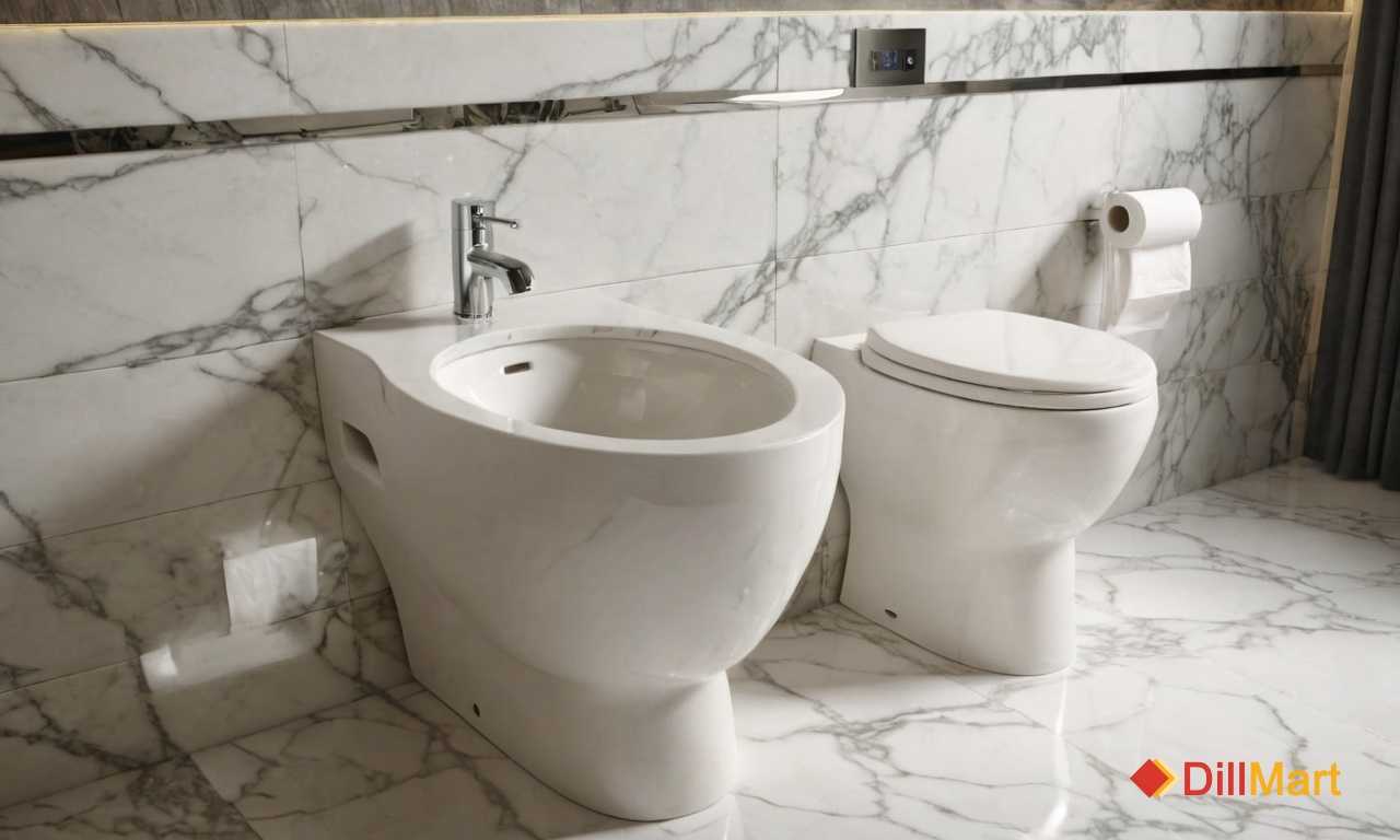 Мраморная плитка в туалете стиль который не теряет актуальности