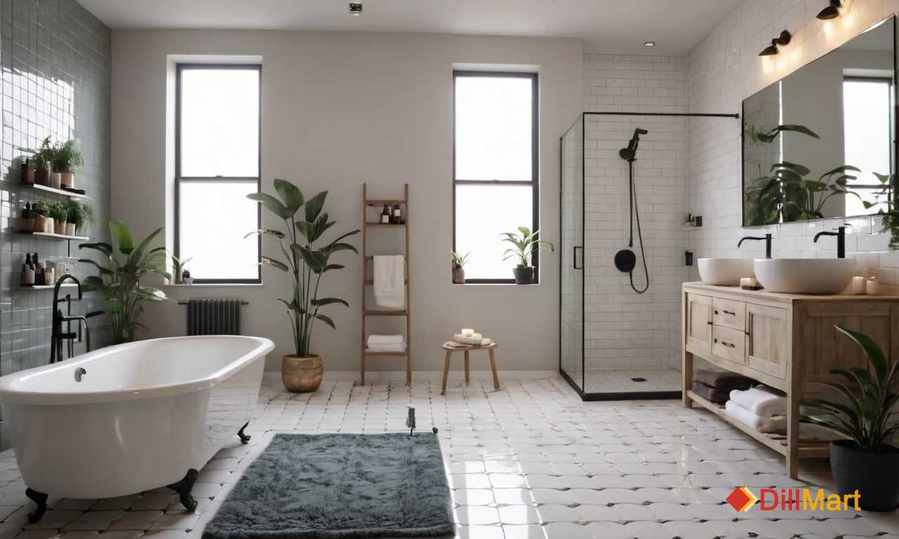 Глянцевая плитка для визуального увеличения пространства в туалете