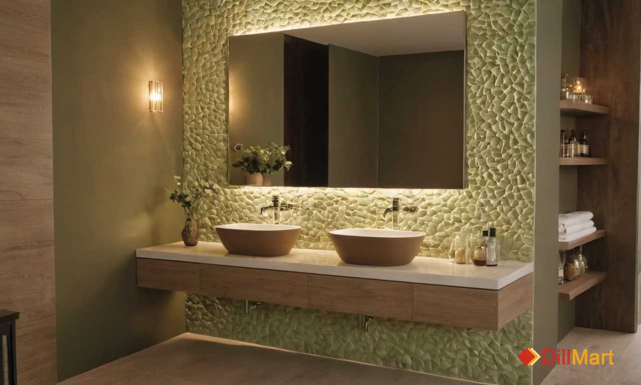 Топ 10 идей для дизайна туалета с рельефной плиткой