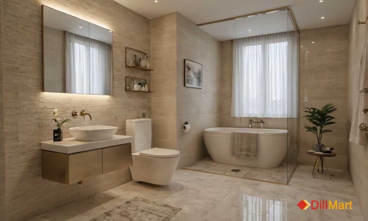 Декор душевой с рельефной плиткой стиль и функциональность