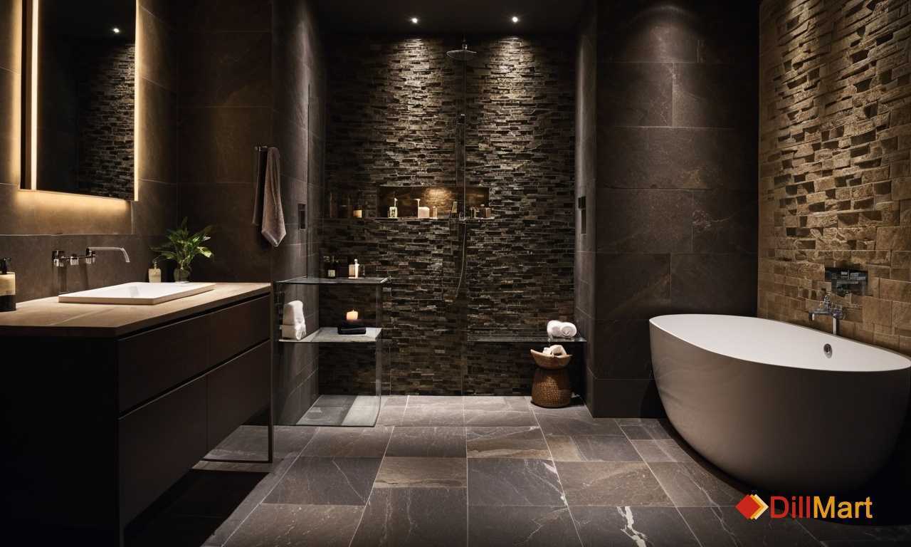 Как плитка под камень преобразует пространство туалета