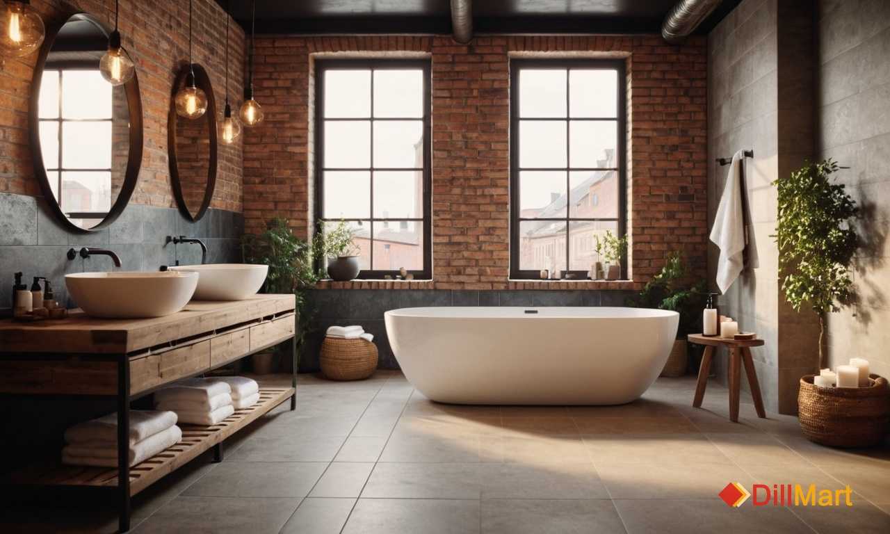 Туалет в стиле лофт сочетание минимализма и функциональности Туалет в стиле лофт сочетание минимализма и функциональности