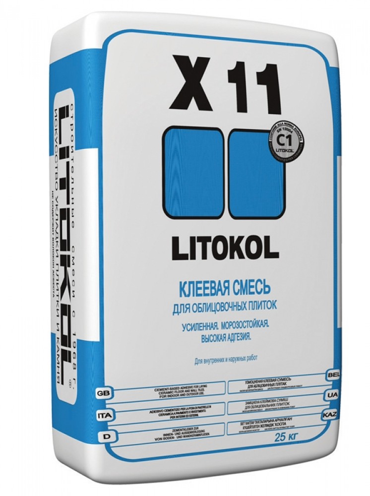 Плиточный клей LITOKOL X11, 25кг