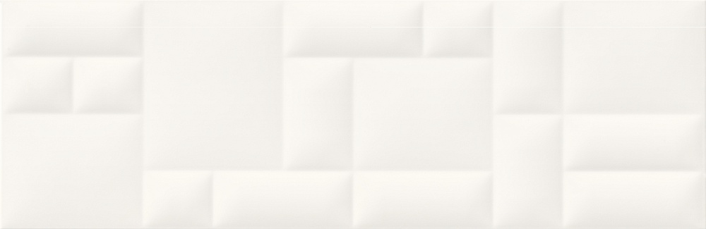 Плитка Pillow Game рельеф белый 29x89