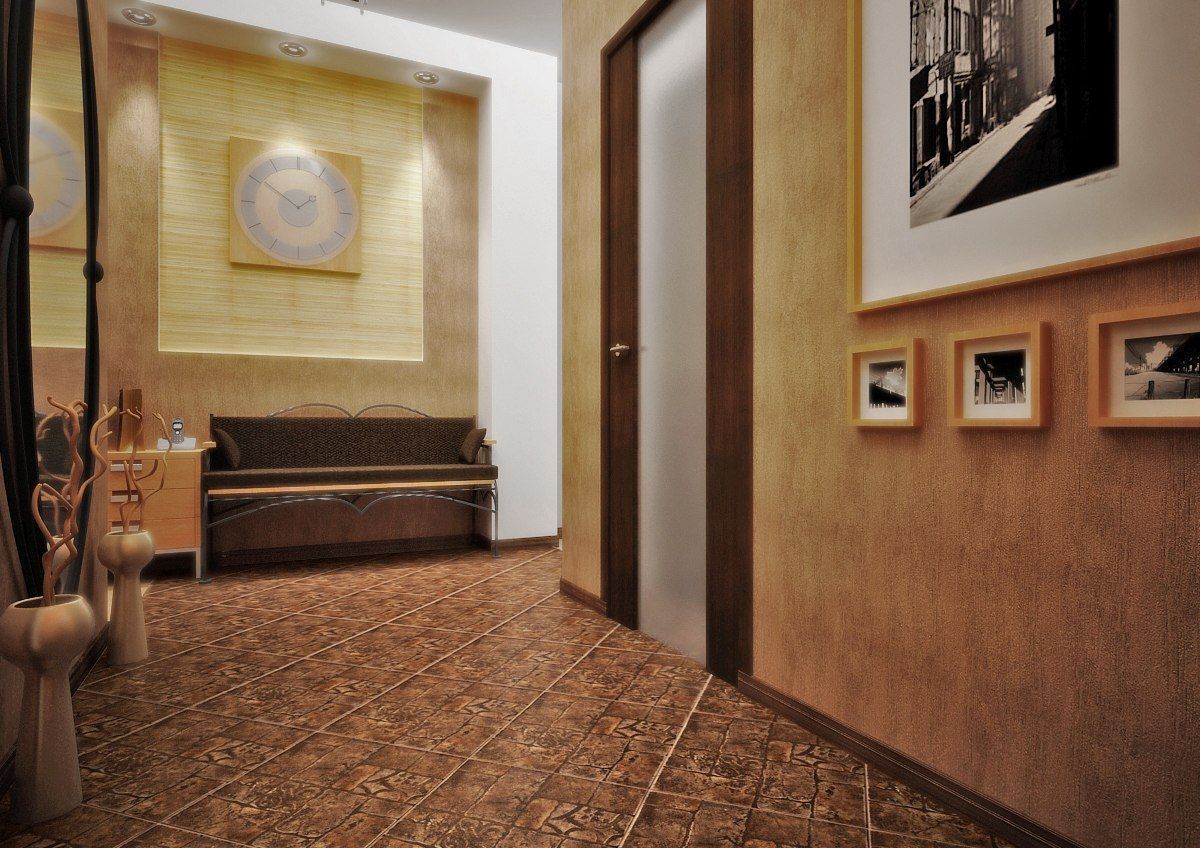 Фото напольной плитки в коридоре и на кухне фото