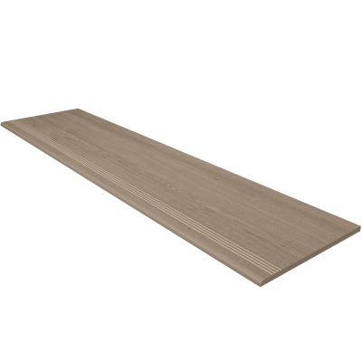 39889 Керамогранит Ступень Classic Wood Dark Grey CW02 неполированный 120x30 Estima