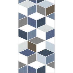 Плитка настенная Тренд 2Д синий 60x30 Керамин