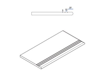 Ступень Закругленная правая 30X60 Italon X2