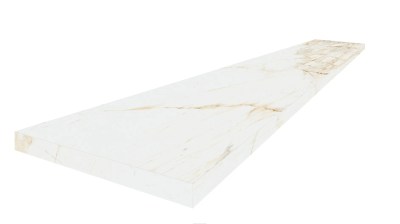 620070002812 Керамогранит Канова Уайт Ступень угловая левая Натуральный 60x33 ColiseumGres